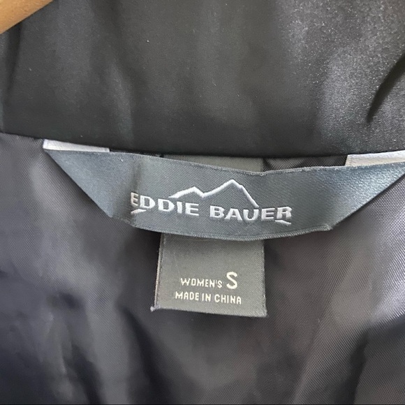 Eddie Bauer Black Quilted Full Zip Lightweight Womens Jacket Sz S - Picture 7 of 10